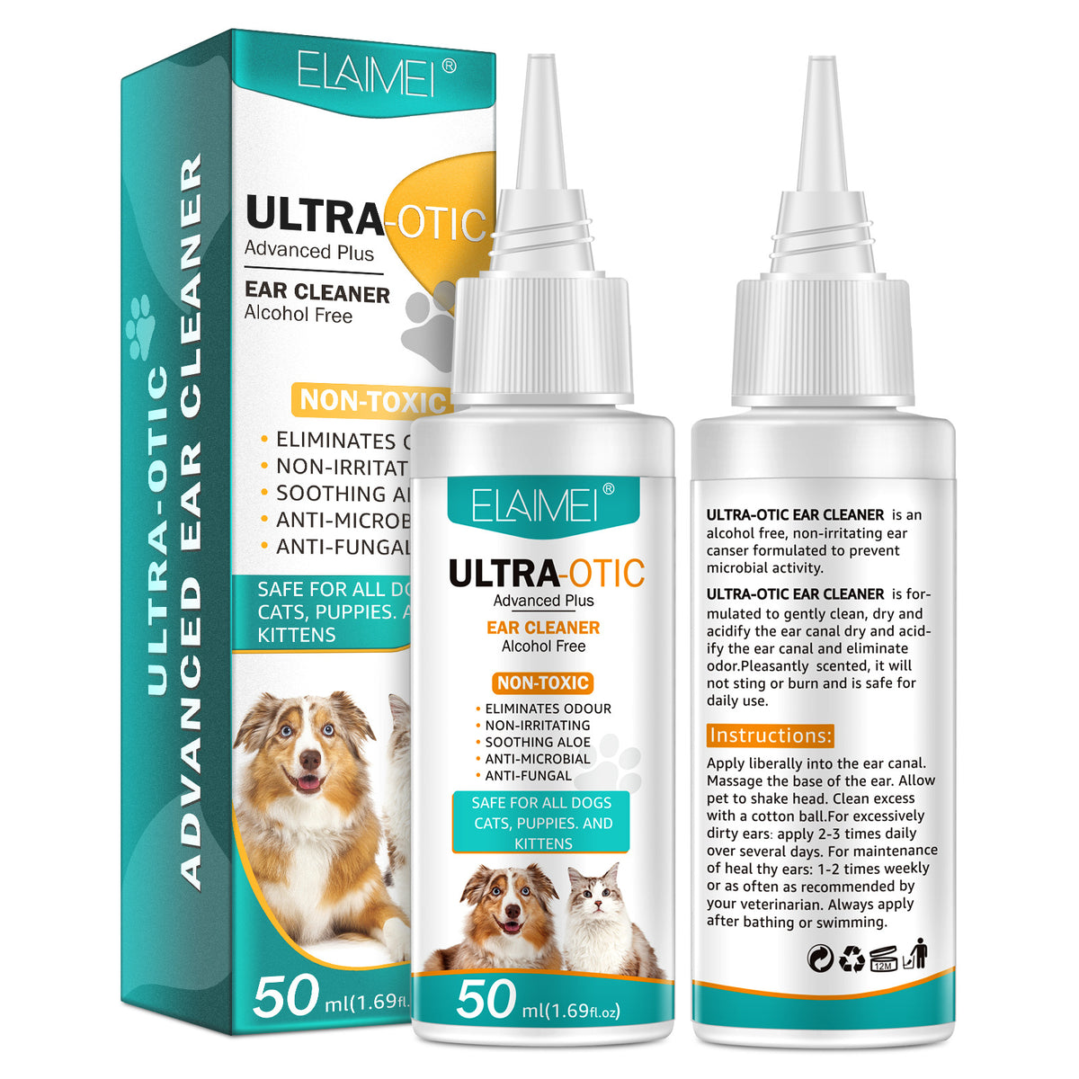 Mutt & Home Pet Ear Cleaner (50ml)