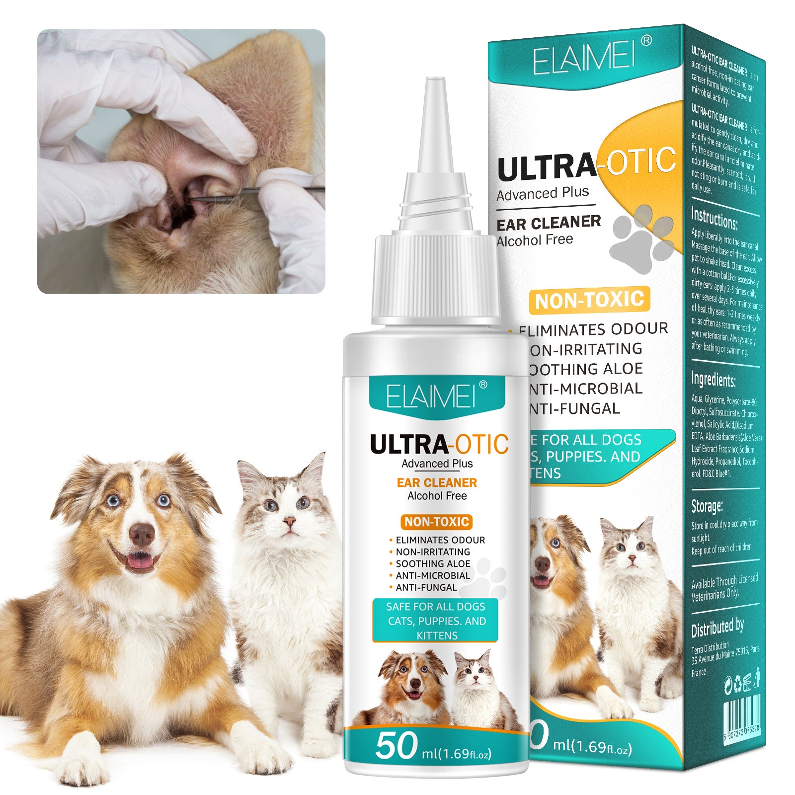 Mutt & Home Pet Ear Cleaner (50ml)