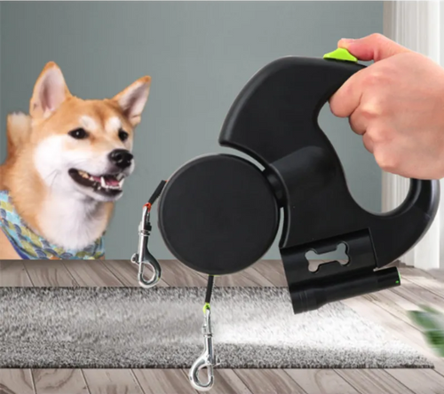 Mutt & Home Auto switching Double Dog Leash